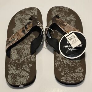 Realtree Xtra Men's Flip Flops Camouflage‎ Sandal S/M 9-10 Slip On